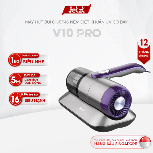 Máy hút bụi giường nệm diệt khuẩn UV Jetzt V10 Pro cầm tay có dây